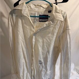 English Laundry Cream Embroidered Shirt